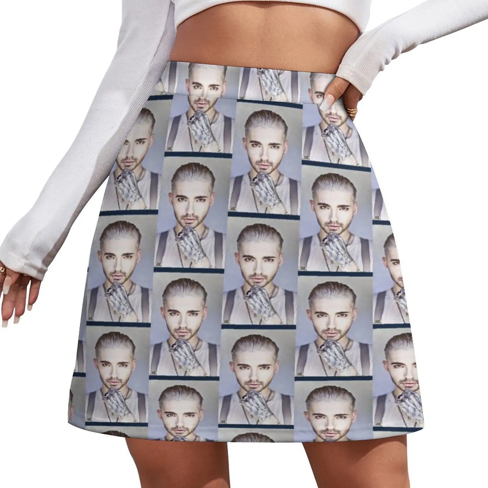 

BILL KAULITZ BILLY Mini Skirt Clothes for summer korean skirt Skirt satin
