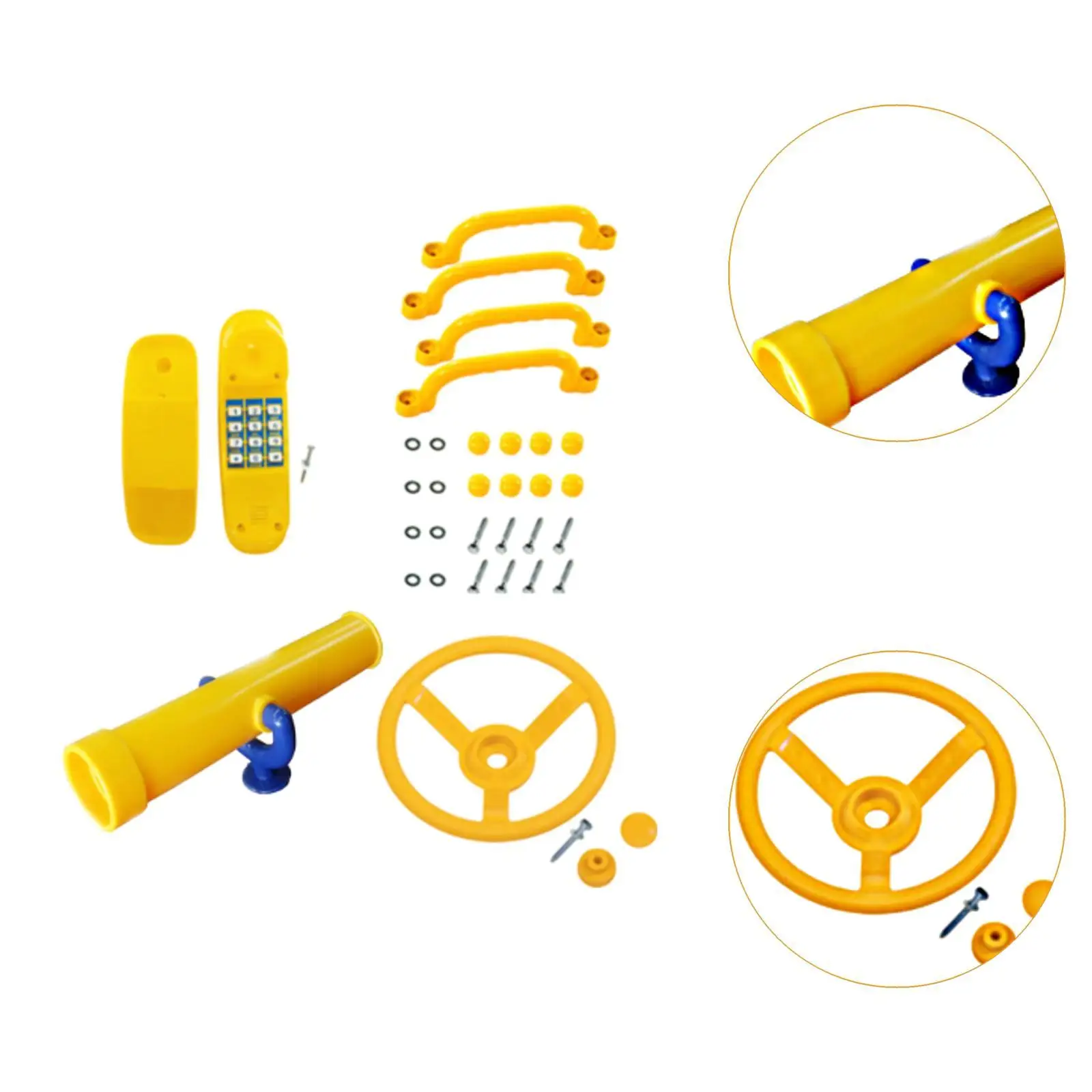 Akcesoria do placów zabaw dla dzieci, zestaw do zabawy na zewnątrz, do domku na podwórku lub domek na drzewie.