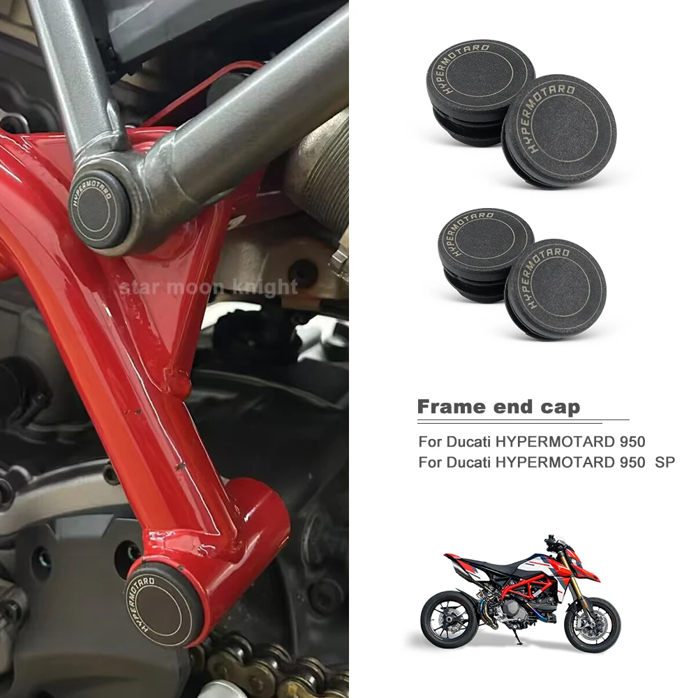 

Motorcycle Accessories For Ducati HYPERMOTARD 950 hypermotard 950 SP Frame End Caps Frame Hole Cover Caps Decorative