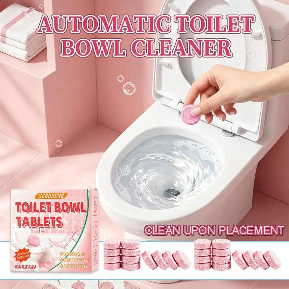 Toilet Cleaning Effervescent Tablets Fast Dissolving Powerful Descaling And Odor Removing Cleaning Agents Essential For Home Use