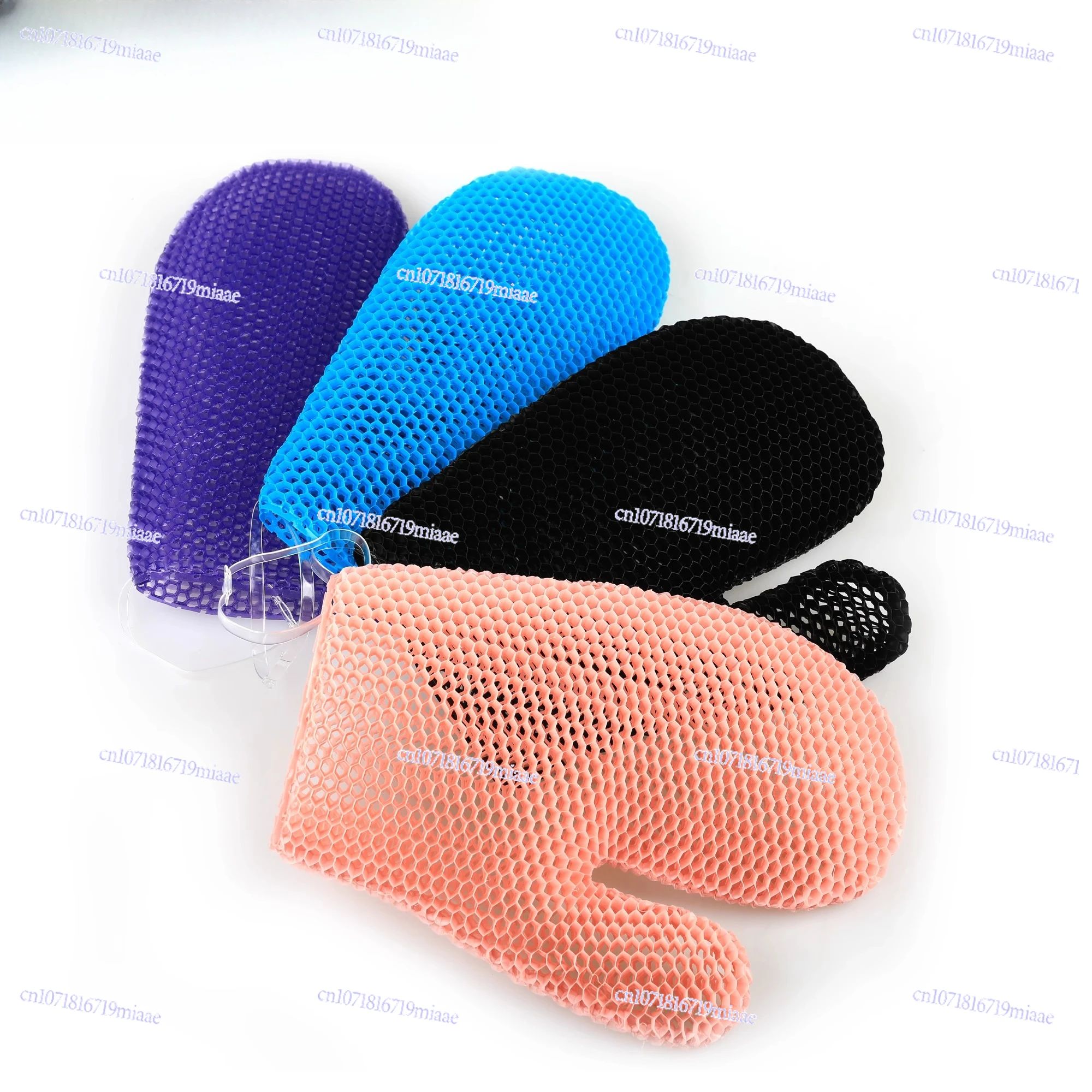 Honeycomb Antibacterial Cleaning Bath Gloves, Exfoliating Bath Scrub Back Towel