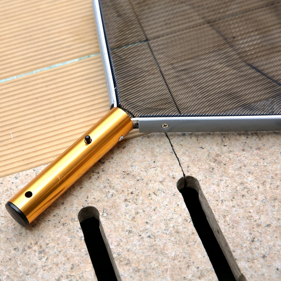 Rete per piscina vasca idromassaggio Skimmer Net strumento per la pulizia del rastrello per foglie con borsa a rete a maglia Fine profonda pulizia rapida facile Scoop Edge detriti Pickup