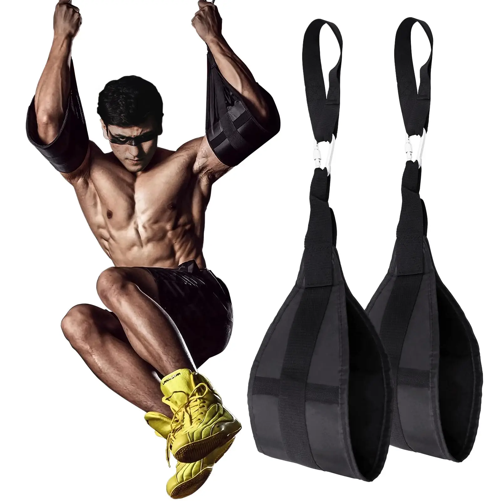 

Hanging Curl-Up Belt Gym Ab Sling Straps Home Arm Pull up Workout Support Accessories for Pull Up Bar Training Knee Leg Raises