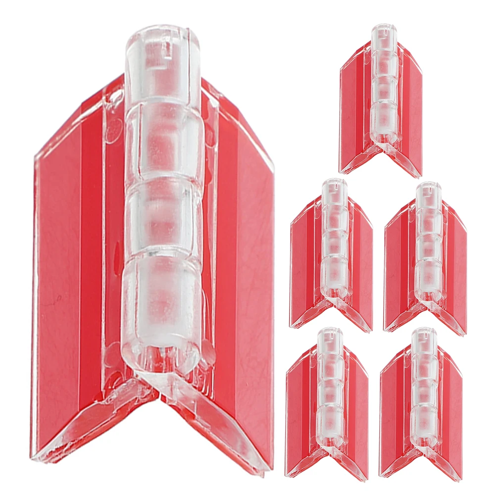 

6 Pcs Self Adhesive Hinge Butt Hinges for Cabinet Doors Flexible Small Glass Double Sided Tape
