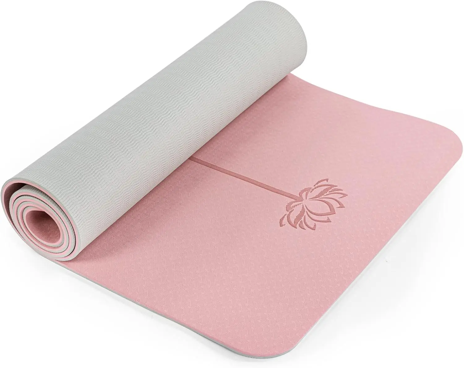 Yoga Mat Non Slip, Pilates Fitness Mats, Eco Friendly, Anti-Tear 1/4