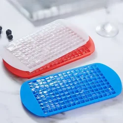 Food Level Silicone Ice Cube Maker 160 Square Tray Ice Cream Mold Summer Drink Wine Milk Tea Ice Cube Mold Kitchen Supplies