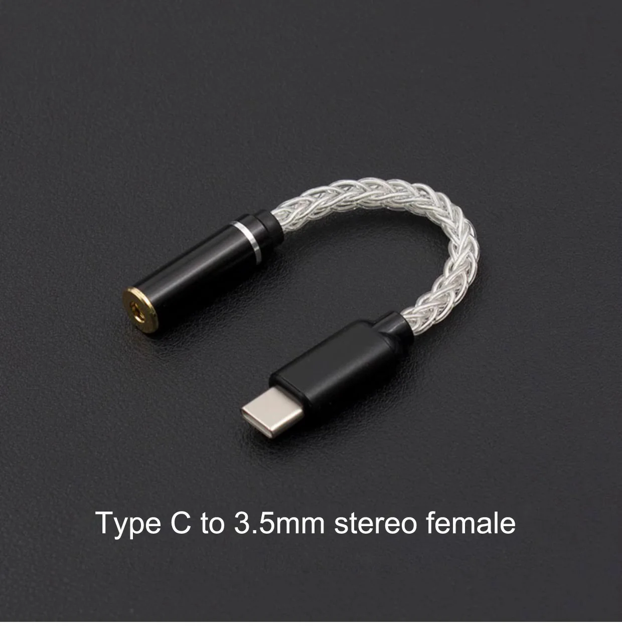 Pure Silver USB Type C To 4.4MM/2.5MM Balanced 3.5MM Audio Adapter ALC5686 HiFi DAC Headphone Amplifier Interface Earphone Cable