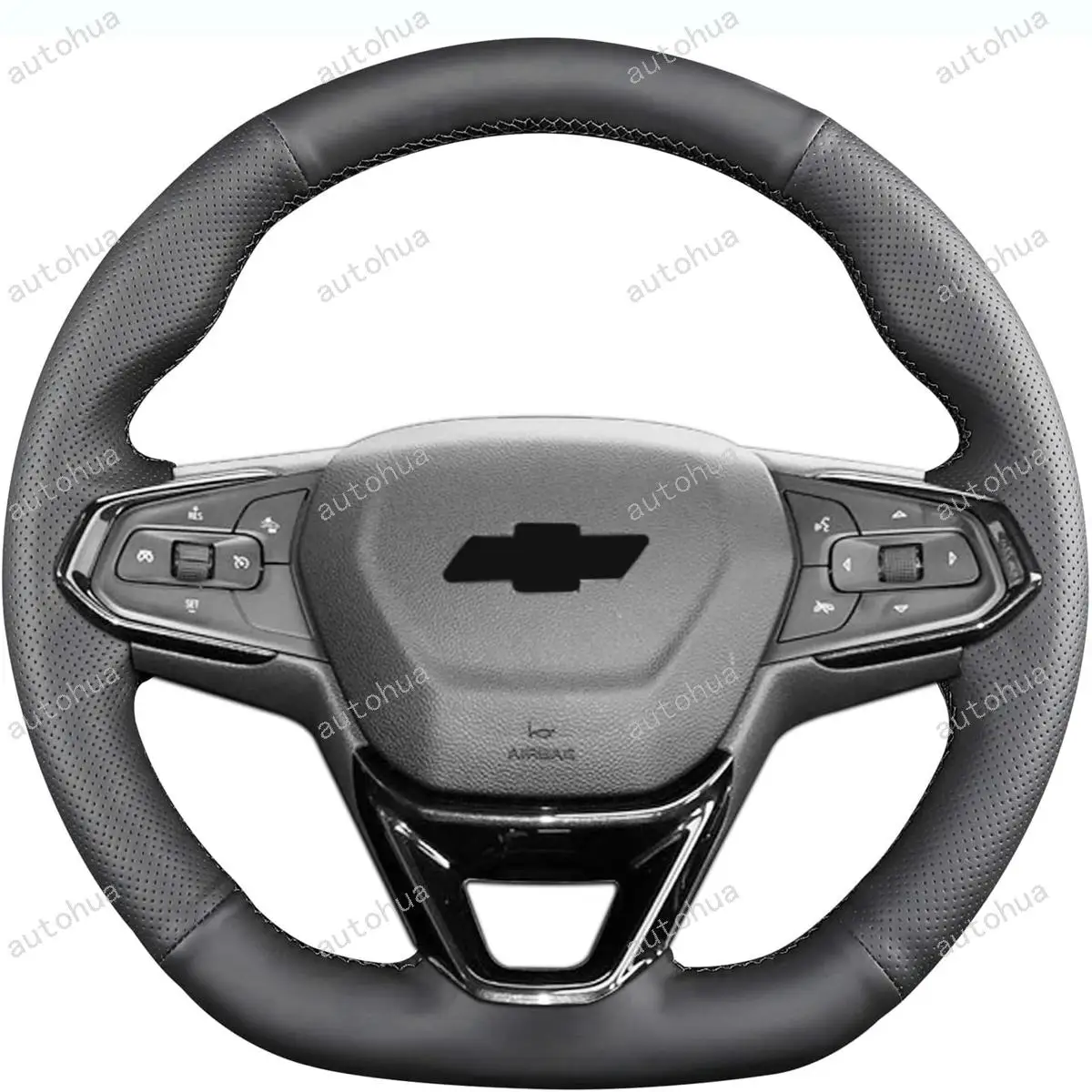 

Hand-Stitch Steering Wheel Cover for Chevrolet 2022 Bolt EV,Non-Slip Breathable Microfiber Leather
