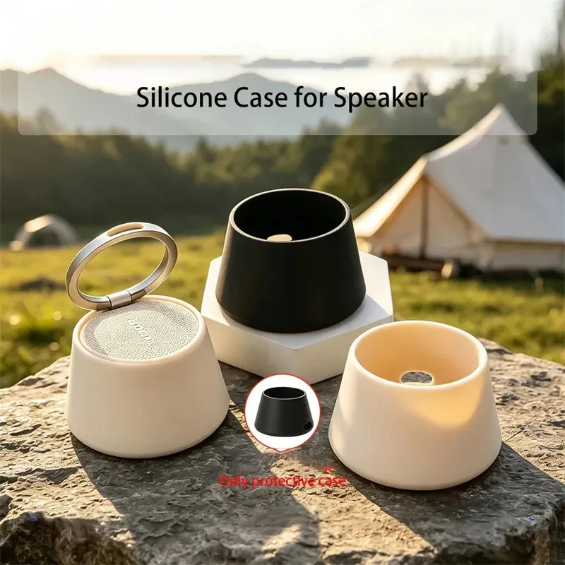 Skinlee For Speaker Magnetic Version Case Solid Color Liquid Silicone Shockproof Cover For Speaker Magnetic Version Back Casing