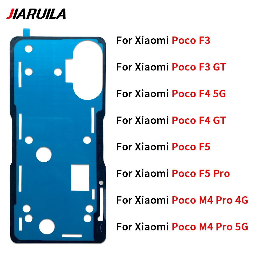新しいテスト済みバックバッテリーステッカー接着剤防水バックカバーステッカーテープ Xiaomi ポコ F3 F4 GT F5 プロ M4 プロ 4 グラム 5 グラム