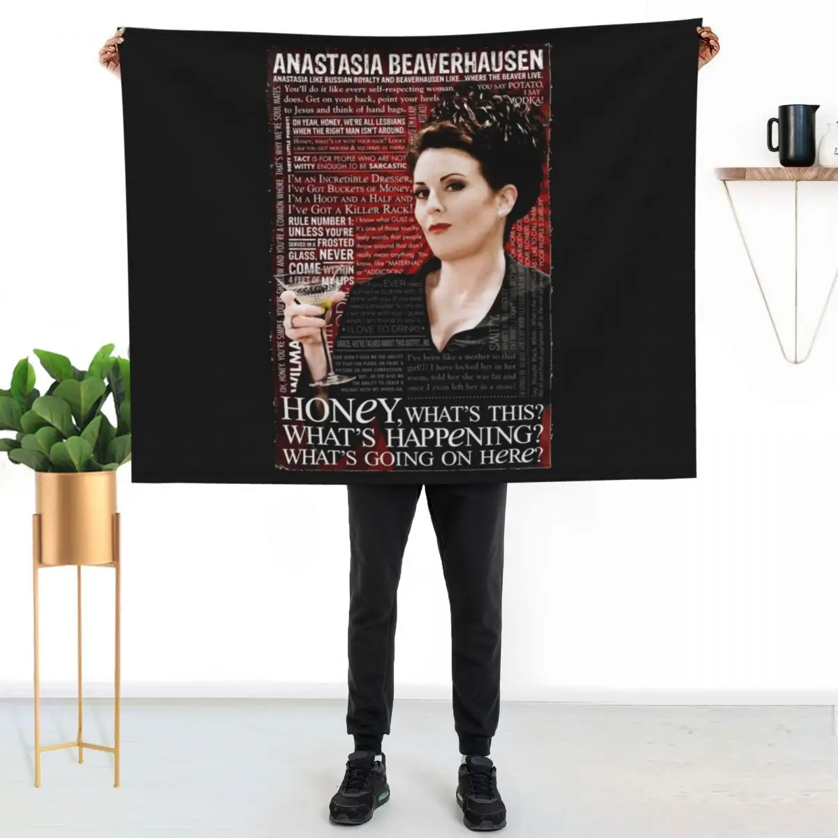 Karen Walker. Will & Grace. Campy. Gay. Drag Essential Throw Blanket Kid'S Blankets For Sofas Decorative Beds Single Blankets