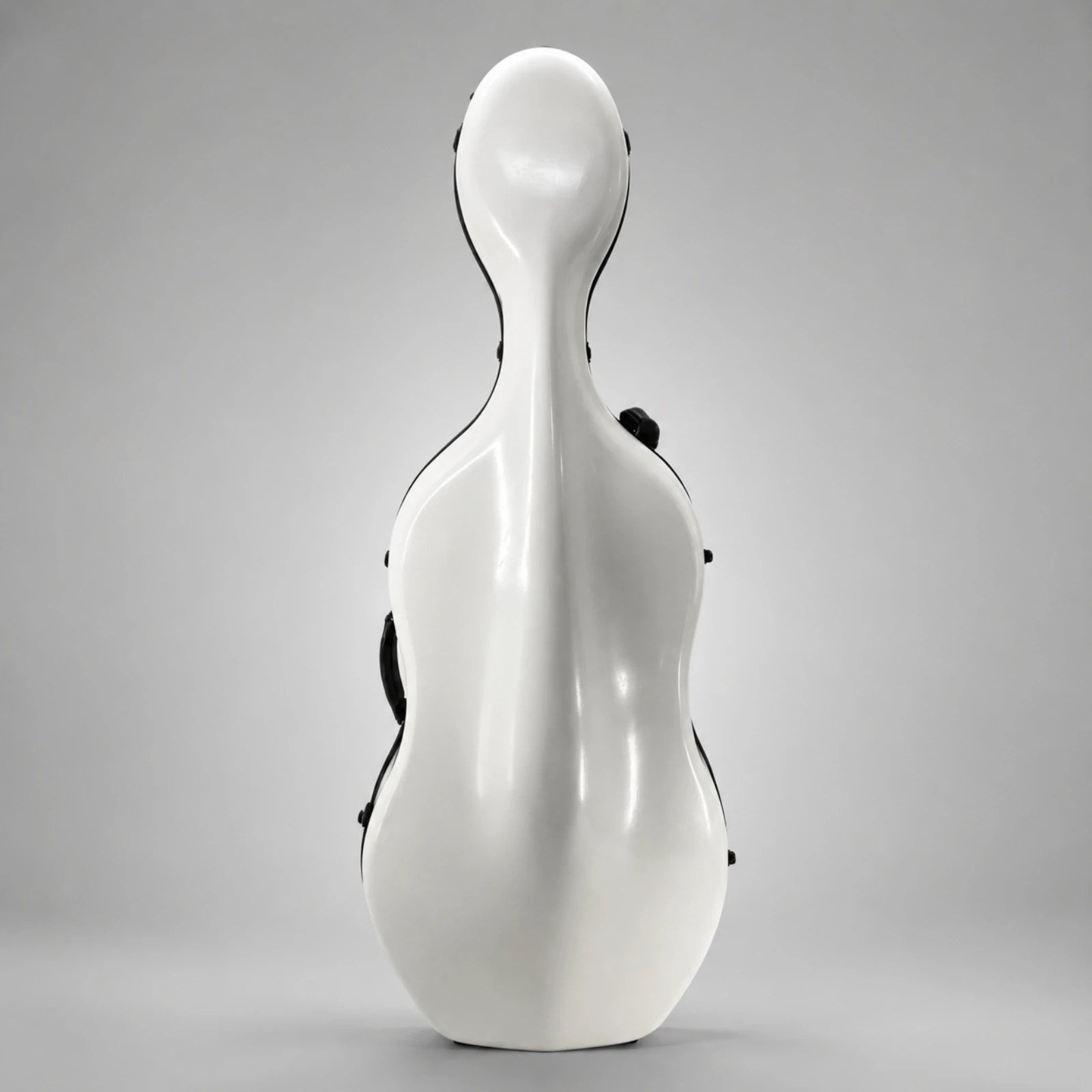 Contoured Hard Shell Cello Carrying Case with Shoulder Straps and Velvet Lining for Secure Transport