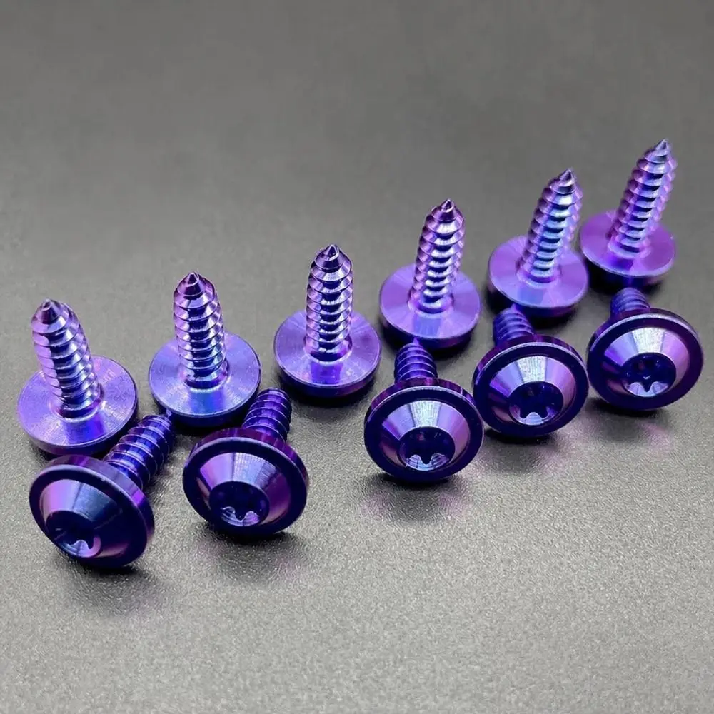 Rust Proof Titanium Self Tapping Screw M4 M5 Torx Drive Titanium Fastener GR5 Torx Umbrella Screw