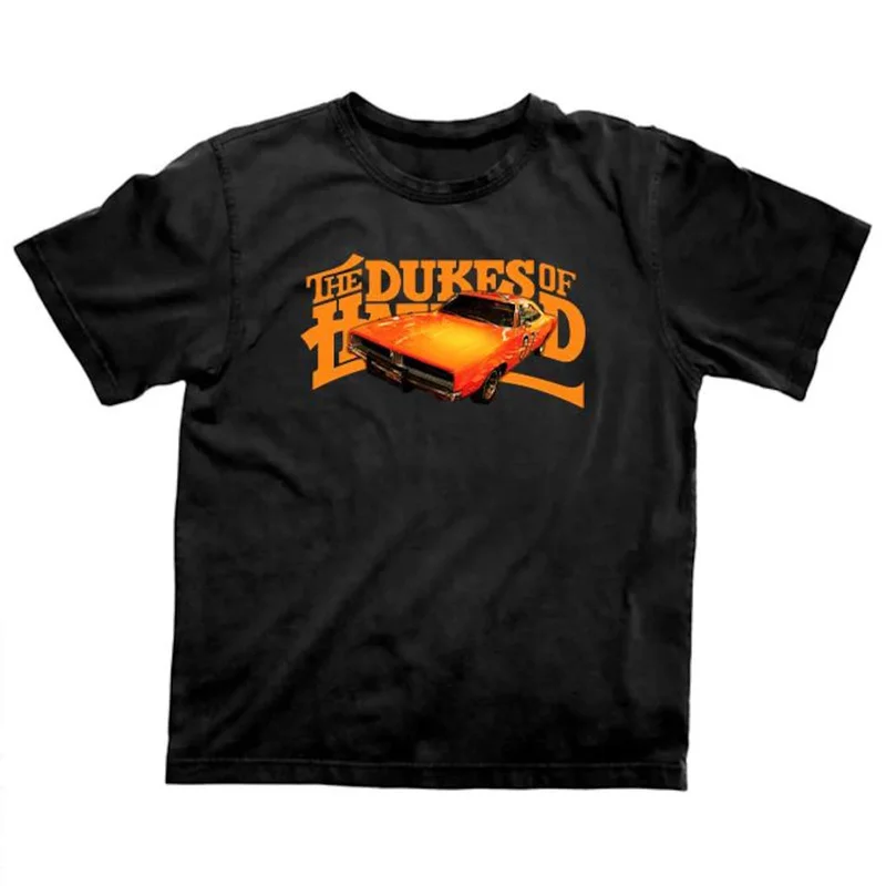Retro Dukes of Hazzard Vintage Hazzard County Racing Graphic T-Shirt General Lee 01 Muscle Car Tee Classic 80s TV Fan Gift Tops