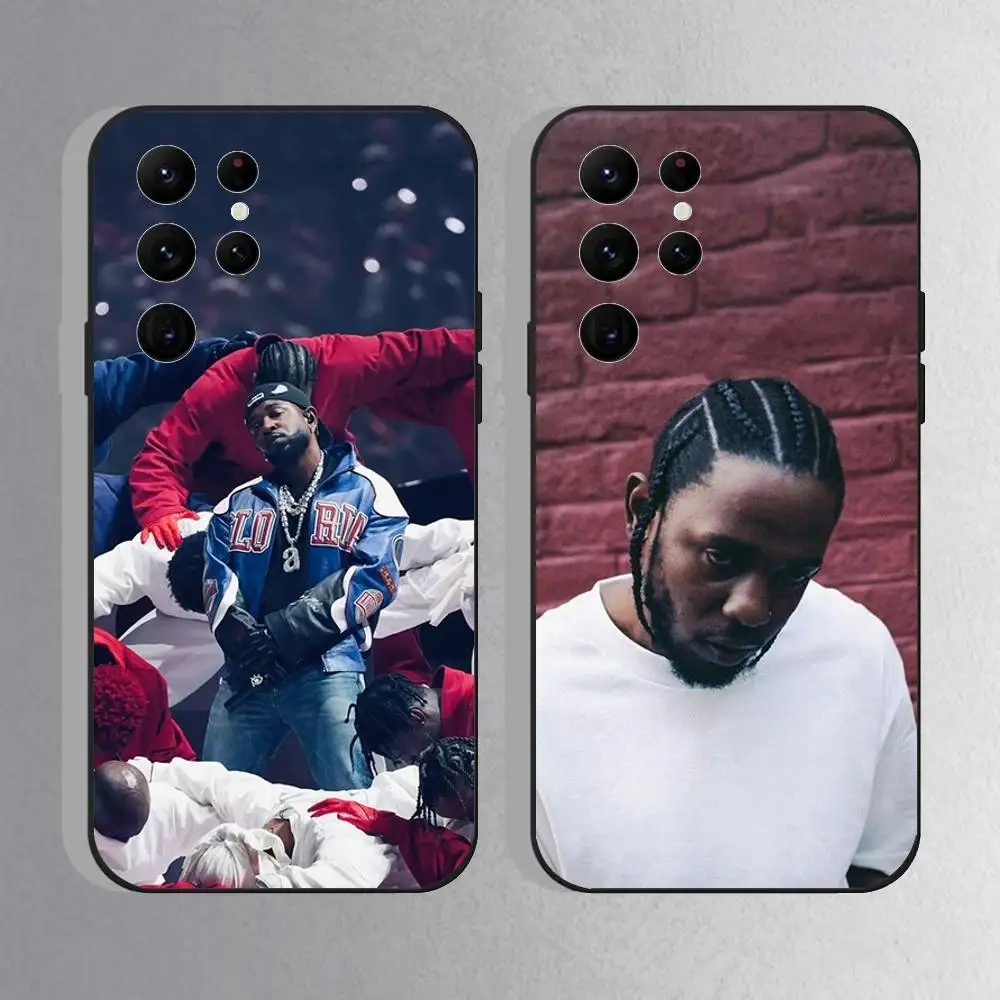 

Rapper K-Kendrick Lamar Phone Case For Samsung S25,S24 Ultra,S20,S30 plus,S22 plus,S23,S30 Ultra 5G Silicone Black Shell