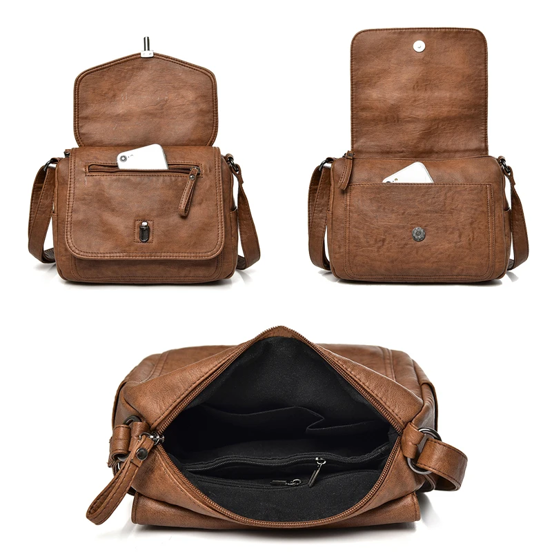 2024 New Crossbody Bags for Womens High quality Soft Leather Bags Shoulder bag Vintage womens bags Ladies Handbags Sac a main
