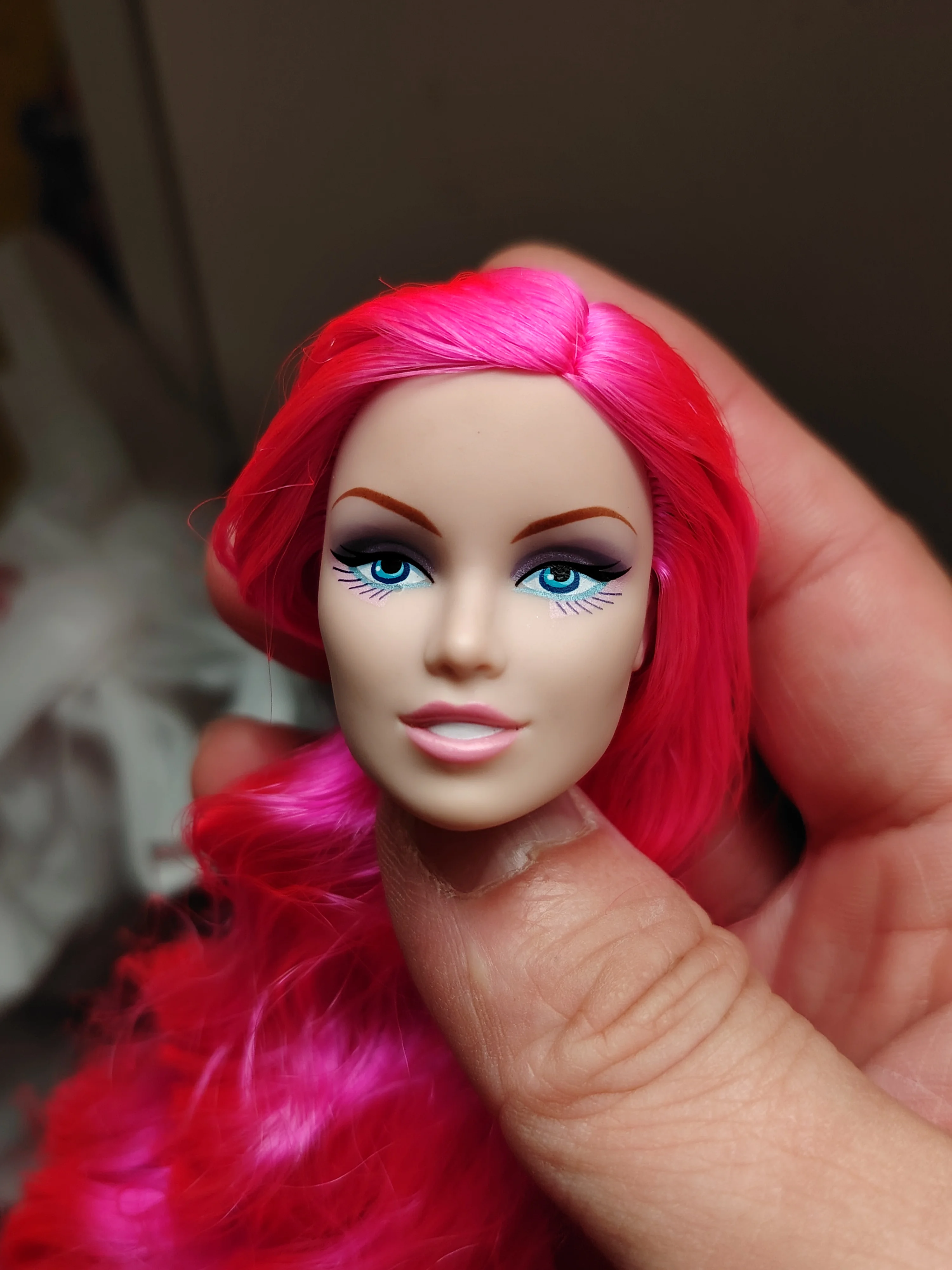 Fashion Royalty Jem And The Holograms 1/6 Scale Japan Skin Jerrica Female Doll Head