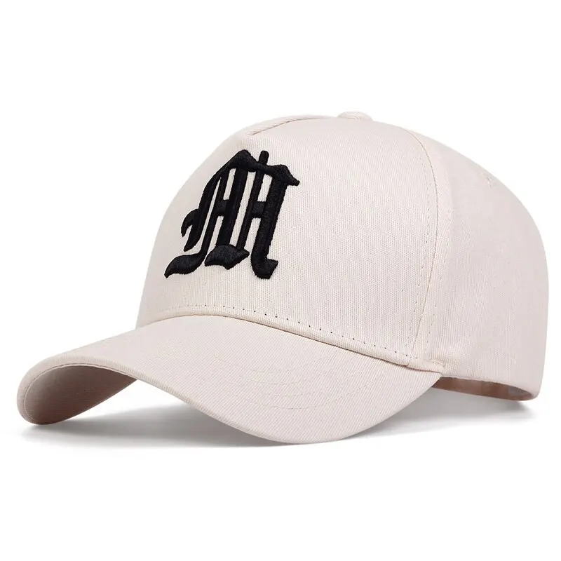 Fashion Gothic Letter M Embroidery Baseball Caps Spring and Autumn Outdoor Adjustable Casual Hats Sunscreen Hat