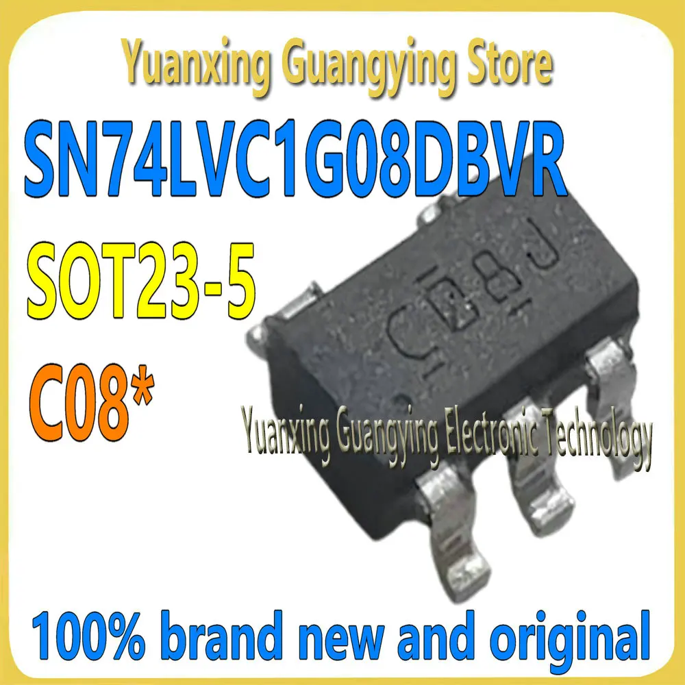(10 pieces) SN74LVC1G08DBVR 74LVC1G08 Marking: C08* SOT23-5 Single-channel 2-input positive NAND gate logic chip 100% brand new