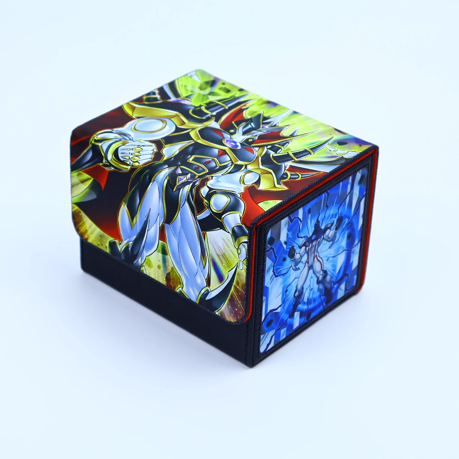 Caja de almacenamiento de tarjetas comerciales Yu Gi Oh Acg, caja de colección de cuero Pu, juego de Anime, héroe, Neo, Opcg, Tcg, Ptcg, más de 100