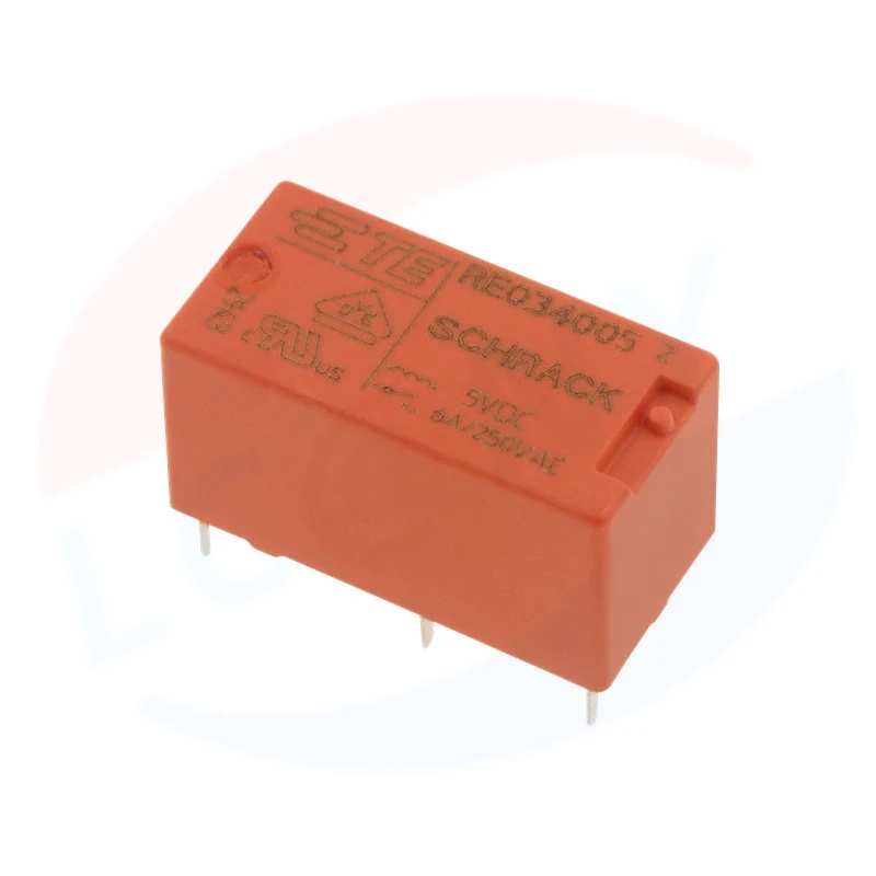 5PCS 100%Original New TE Relay RE034005 5VDC RE034012 12VDC RE034024 24VDC 6A 250VAC 4PIN 5V 12V 24V Power Relay