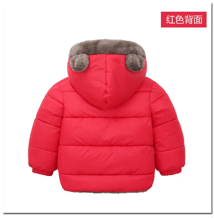 Kleinkind Jungen Mädchen Dicke Warme Kapuzenjacken 2026 Herbst Winter Baby Lammwollfutter Oberbekleidung Kinderkleidung Schneeanzug – Detail 8