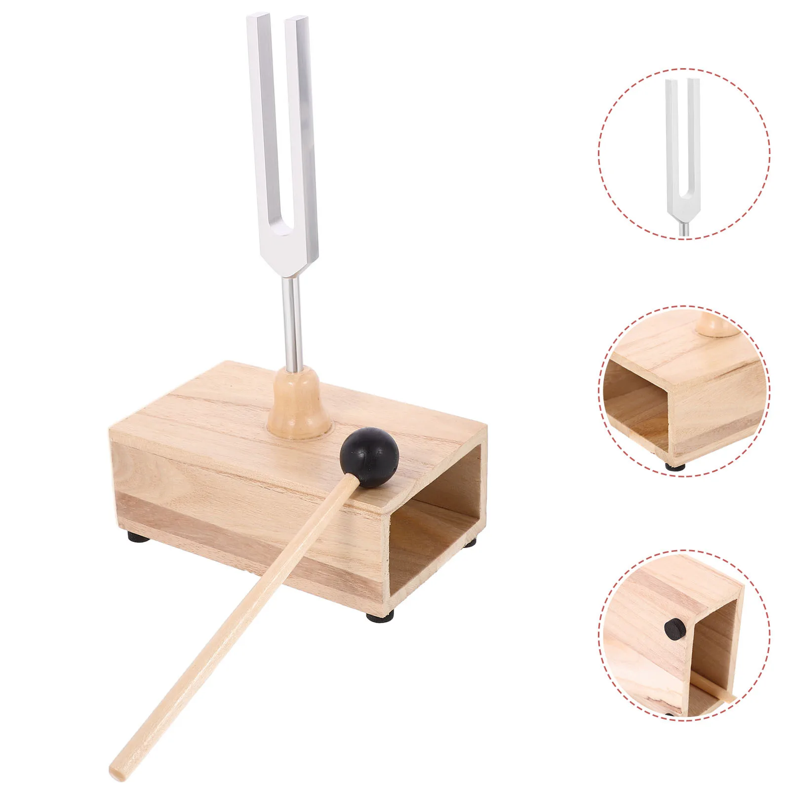 

1Set Aluminum Alloy Tuning Fork 528Hz Wooden Resonator Mallet Yoga Meditation Healing Sound Relaxation Kit Tuning Fork Healing