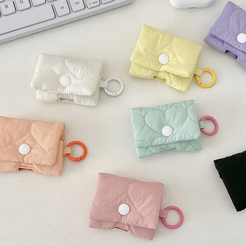 Cute Bluetooth Headphone Case for AirPods Headphone Storage Protective Soft Case Travel Organizer for Wireless Earbuds AirPods