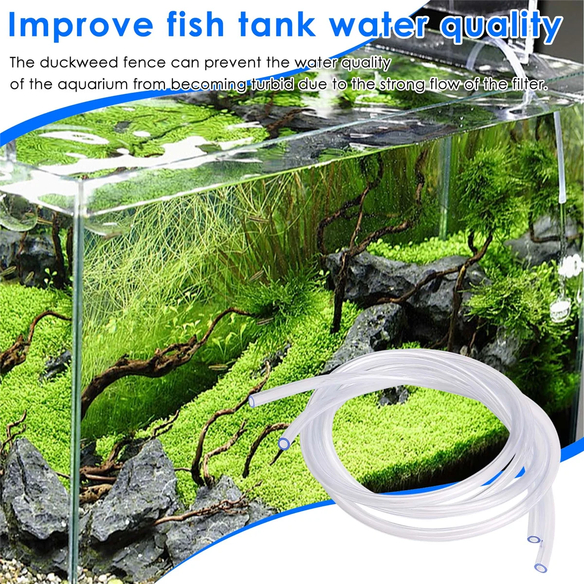 New Aquarium Floating Plant Corral Easy to Use Separates Floating Plants Fish Tank Accessories for Floating Plants Accessory