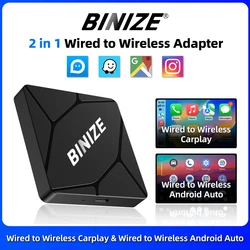 Binize Wireless CarPlay Adapter USB Dongle for Factory / OEM Cars Support Wired CarPlay  ( Wired to Wirless Carplay Adapter)