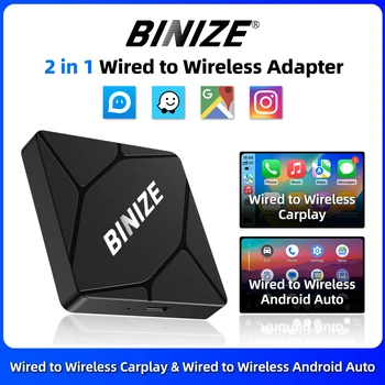 Binize מתאם carplay אלחוטית מתאם usb עבור מכוניות מפעל/oem תמיכה carplay (מחווט ל מתאם carplay)