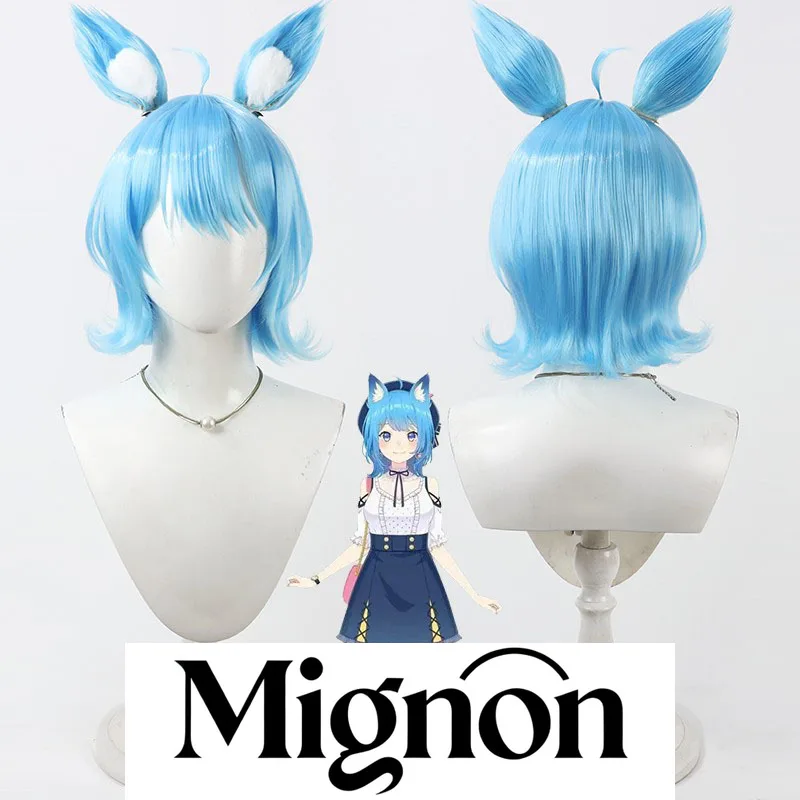 

Миньон Виртуальный Vtuber Соя Ичика косплей парик имитация кожи головы отдельные уши