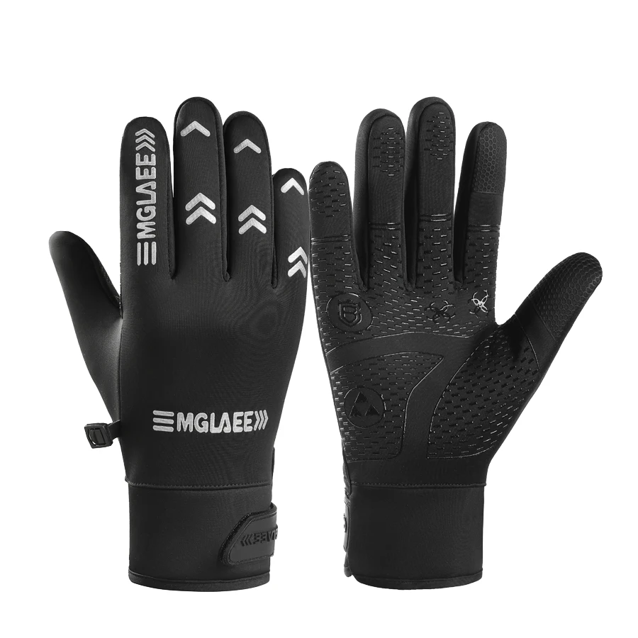 قفازات شتوية جديدة للرجال لعام 2025 لركوب الدراجات النارية شاشة لمس حرارية مانعة للانزلاق مقاومة للماء قفازات تزلج مبطنة بالصوف لركوب الدراجات #1