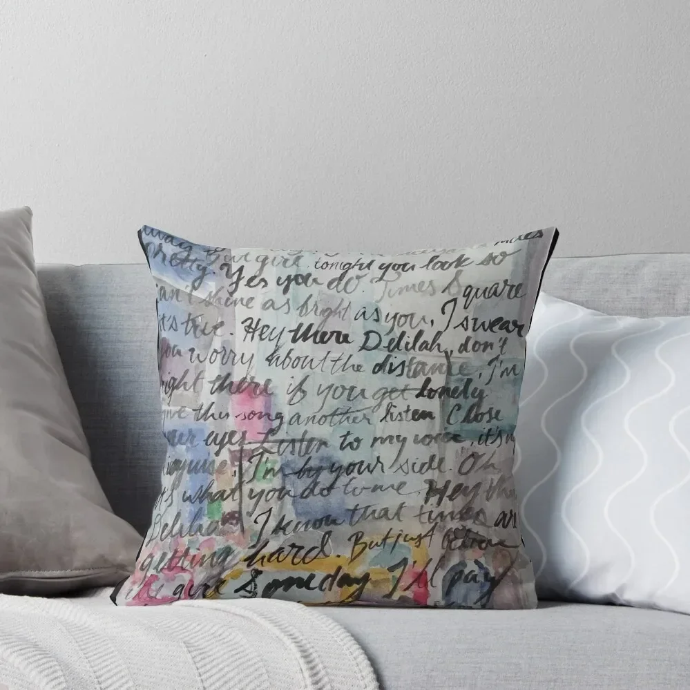 Hey There Delilah Lyrics Throw Pillow Pillow Case christmas cushions covers Covers For Sofas Sofa Covers Pillow