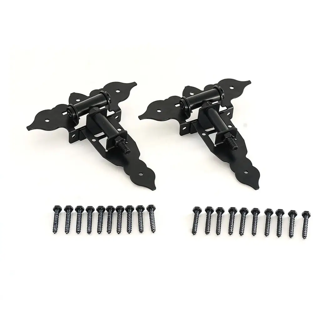 Heavy Duty Spring Hinge And Latch Set For Outdoor Garden Wood Fence Pvc Gate Automatic Closing Hardware System