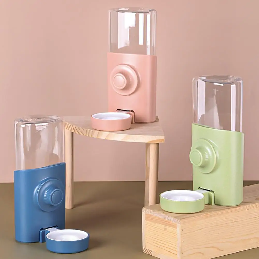 กาต้มน้ำให้อาหารแบบกาลักน้ำความจุขนาดใหญ่แบบอัตโนมัติสำหรับเครื่องจ่ายน้ำกระต่ายอุปกรณ์สำหรับสัตว์เลี้ยงสำหรับหนูแฮมสเตอร์หนูทดลองชินชิล่า