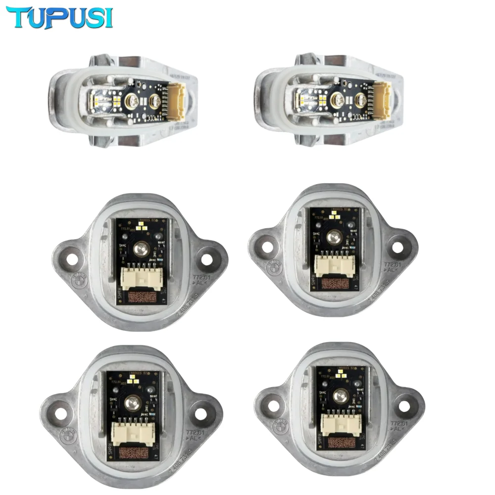 

Белый НОВЫЙ светодиодный модуль указателя поворота фар DRL Модуль дневных ходовых огней OE # 63117440359 Для BMW G11 G12 LCI Angel Eyes