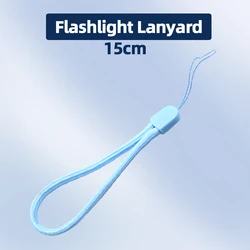 5/10Pcs 15CM Flashlight Straps Lanyard Sling EDC Outdoor Tools Blue Paracord Ajustable Anti Lost For Torch Camera Phone Kits