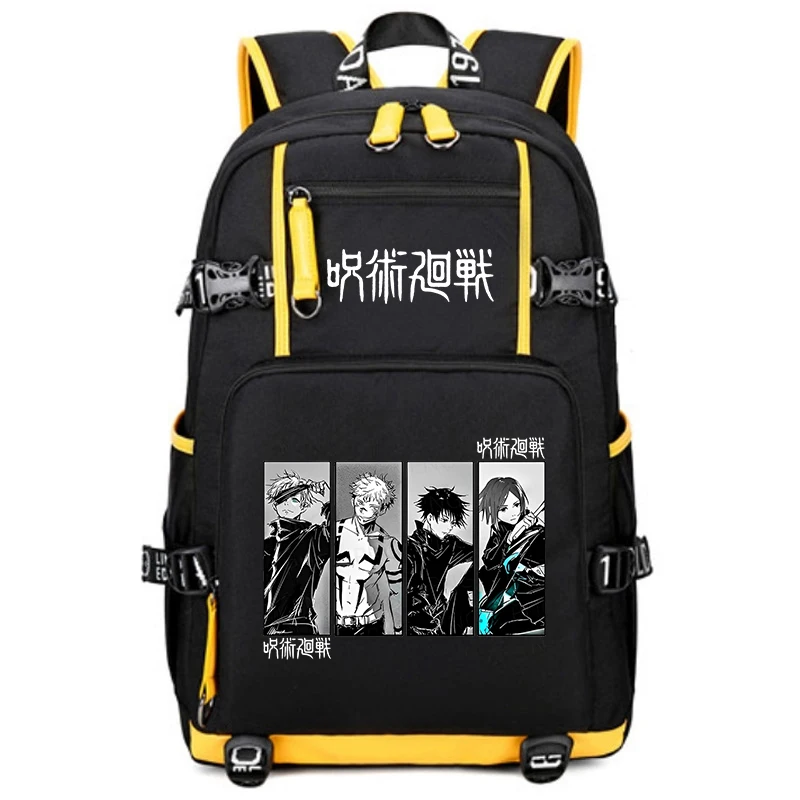 Jujutsu Kaisen print anime backpack campus student schoolbag youth travel bag back to school gift