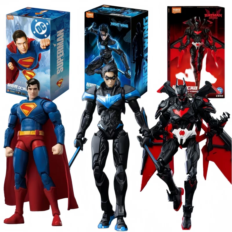 BLOKEES Nightwing Superman Batman Beyond Original Gunn David DC Liga de la Justicia Cómics Figura de Acción Modelo de Juguete Ensamblado