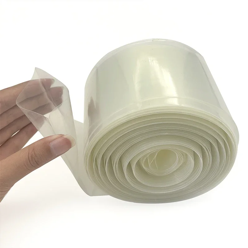 Transparenter PVC-Schrumpfschlauch 30~250mm für Lithium-Batterien, 18650 Batteriepack-Verpackung, Schutz- und Isolierhülle