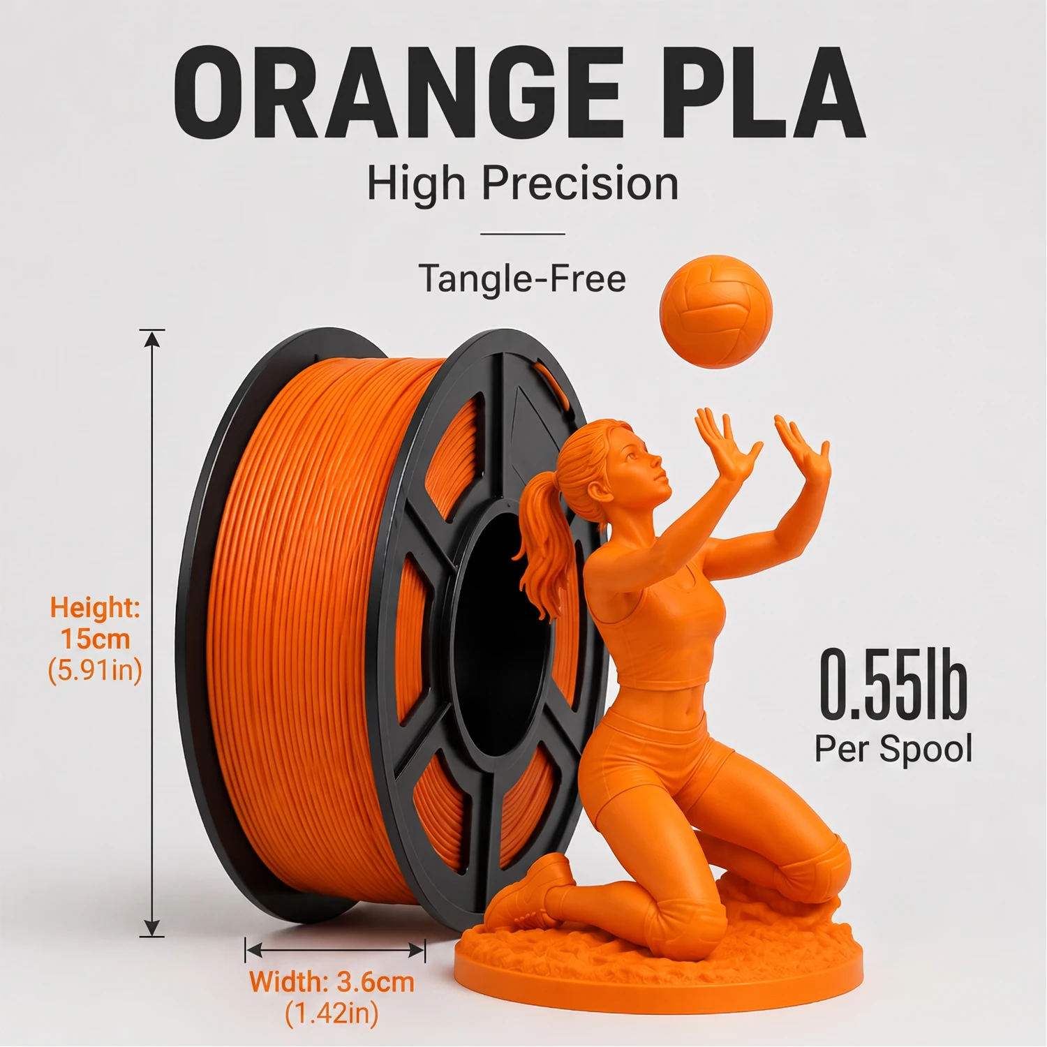 PLA+ Filament 1.75mm Red Blue Apple Green Yellow 4 Colors 250g/500g/1kg Smooth Low Warp 3D Printer Consumables For FDM