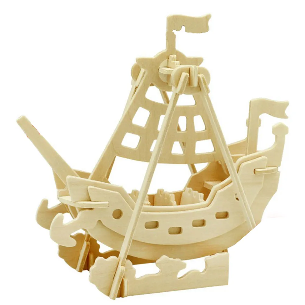 

3D Wooden Simulation Plane Puzzle Realistic Cool Design for Kids Intelligence Development Dexterity Innovation Gift