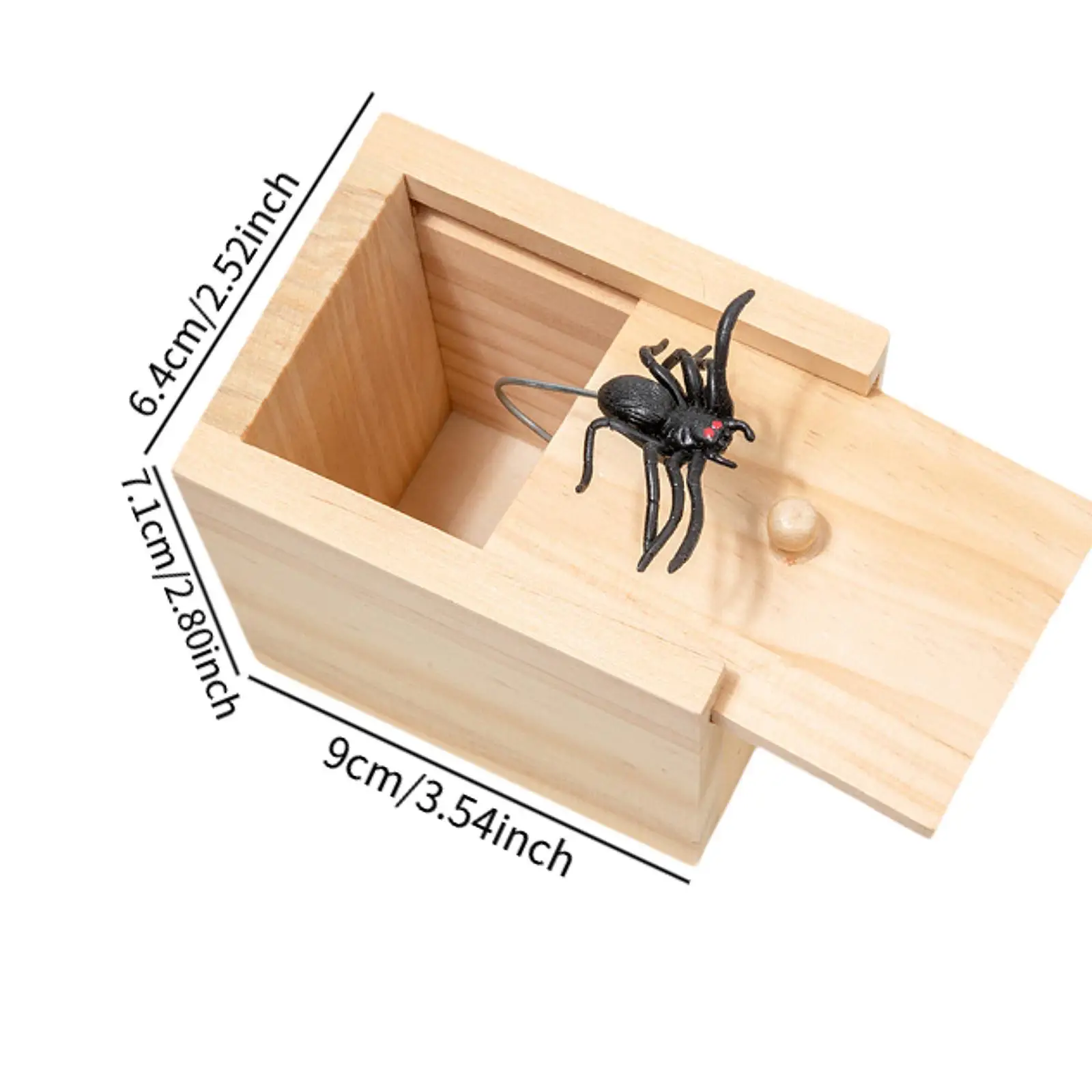 Spider Prank Box Grappige praktische grapbox voor Home Decor Vriend Rekwisieten