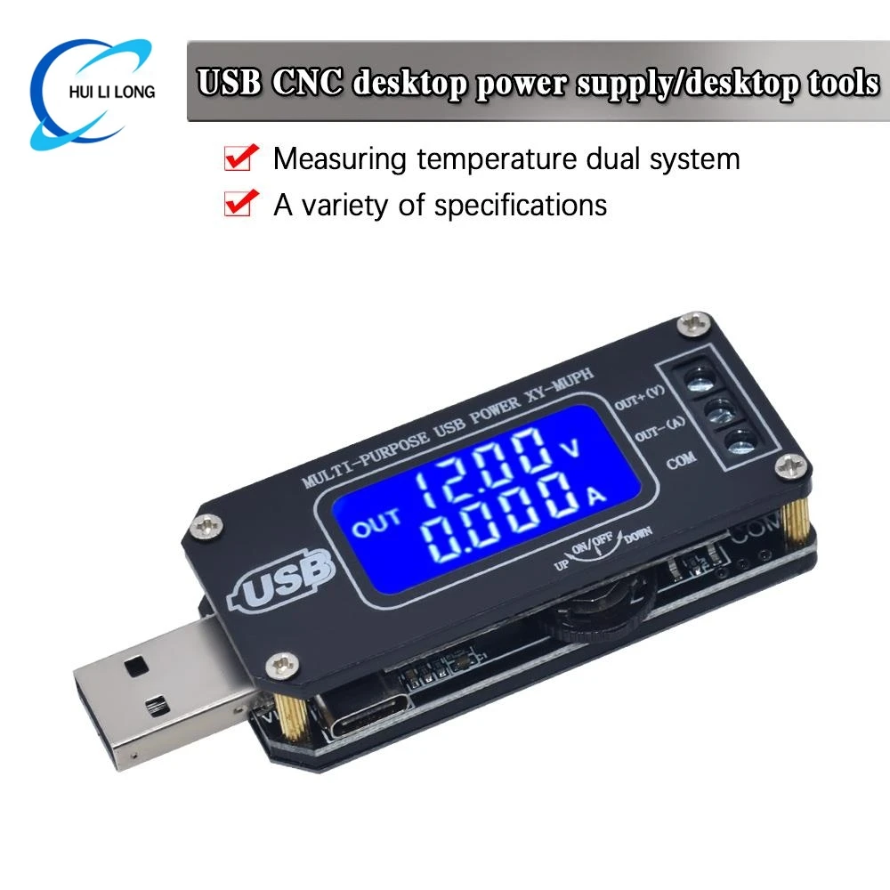 

DC-DC CNC USB Boost Модуль регулятора напряжения источника питания от 5 В до 3,3 В, 9 В, 12 В, 24 В, настольный модуль питания, двойная система