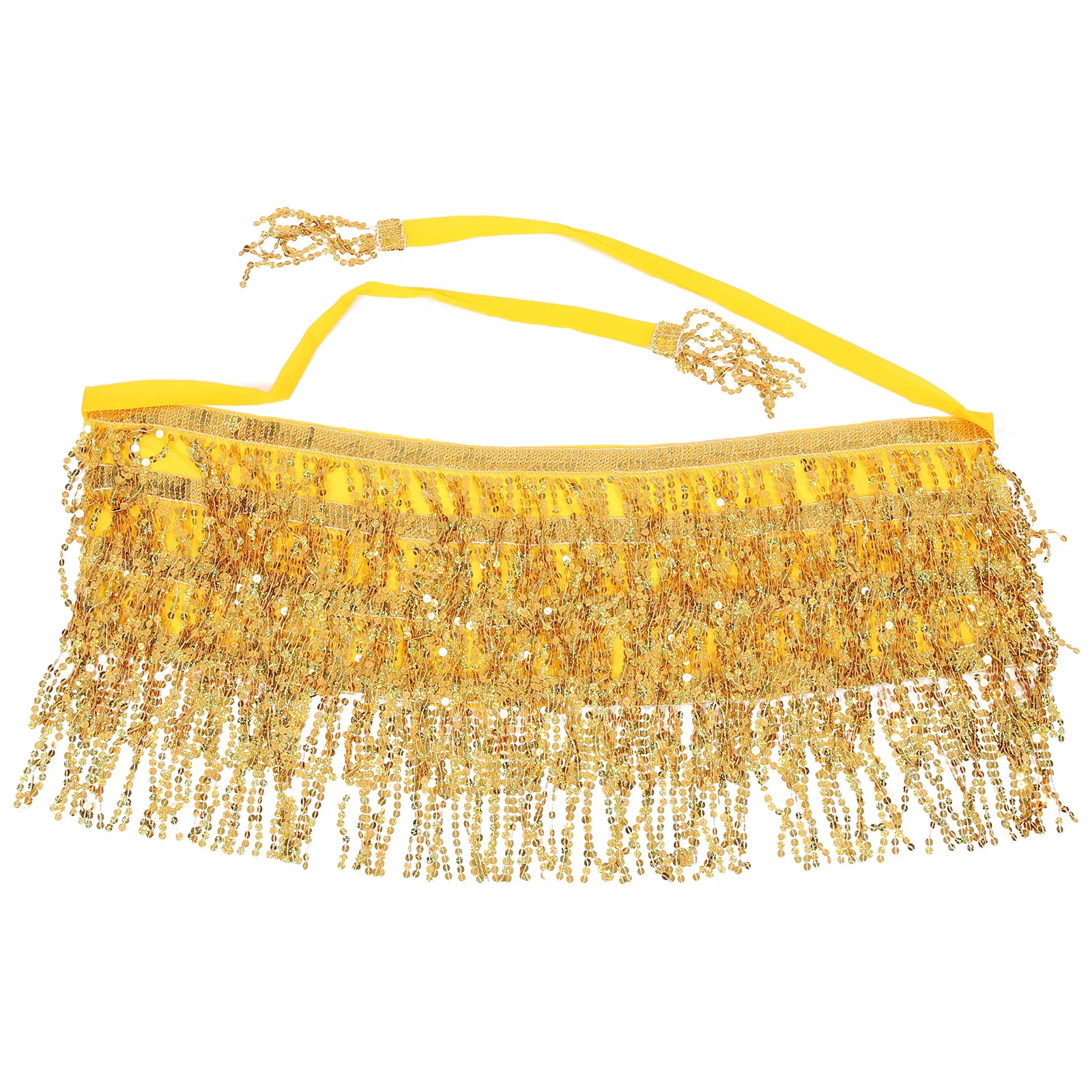 

Womensequin Hip Scarf Belt For Belly Dancing Costume Party Performance Waist Wrap Accessory Dancer Outfit Dance Skirt Scarf