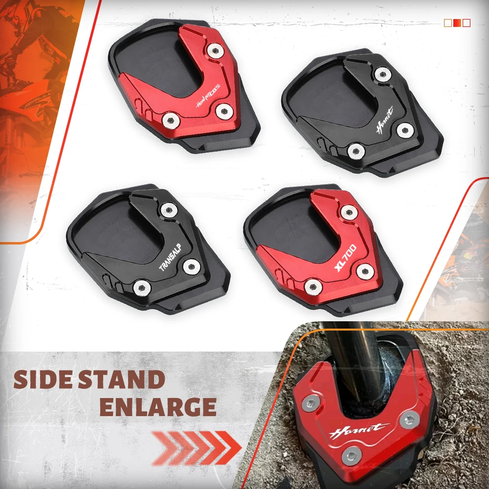 

Для HONDA CB750 HORNET XL750 TRANSALP подставка, боковая подставка, увеличенная подставка для ног, опорная пластина, аксессуары для мотоциклов 2022-2025 2026