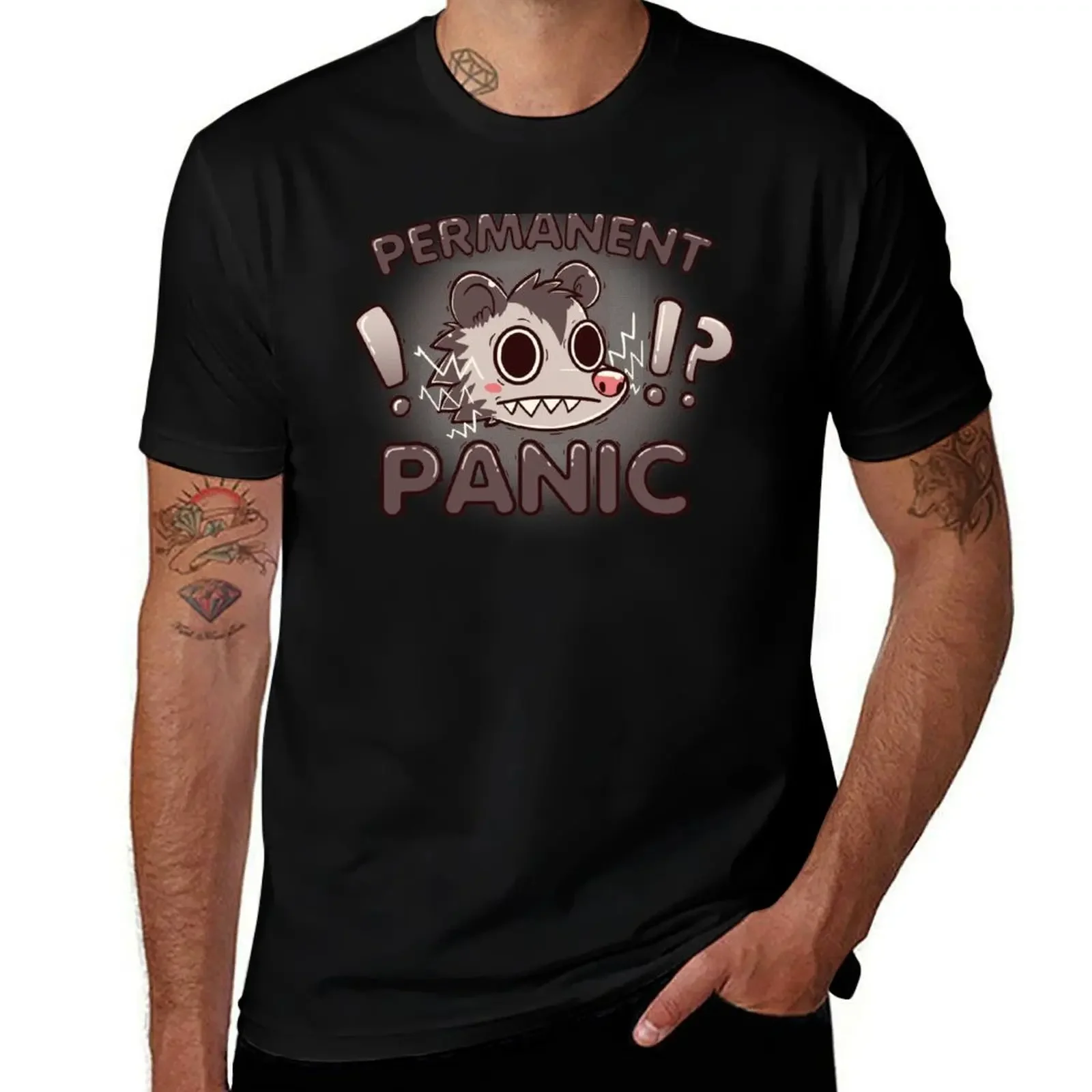 Permanent Panic Opossum T-Shirt quick drying shirts graphic tee T-shirts man shirts men graphic