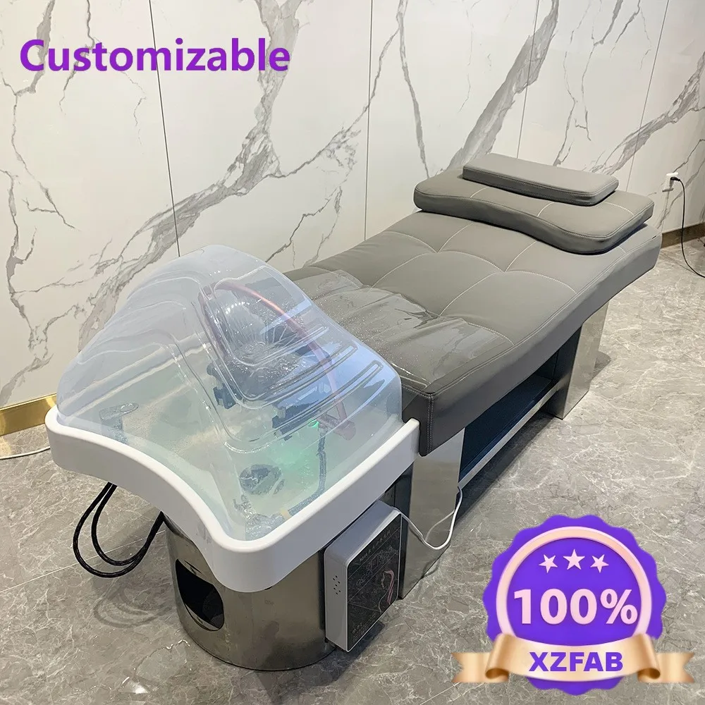Factory Direct 2026 Stainless steel shampoo bed, barbershop, hair salon, special ear picking and head treatment bed, beauty