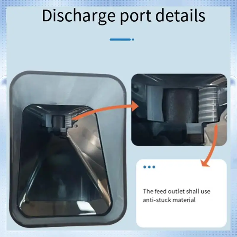

AD-Automatic Feeder Large Capacity Waterproof Timer Feeding Clear Design Moistureproof Suction Cup Install Food Dispenser